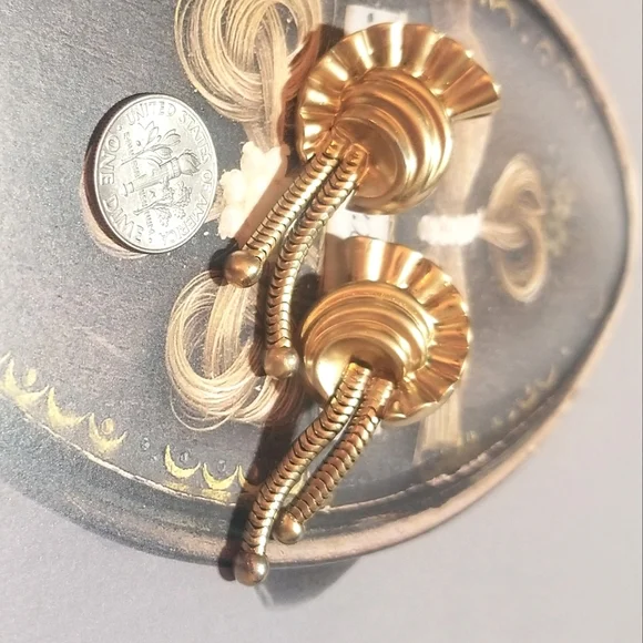 EARLY CORO Victorian Revival Dangling Earrings - Picture 4 of 5